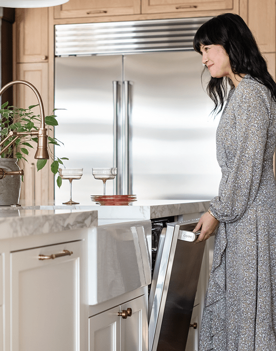 Cove Dishwashers ensure perfectly clean and dry dishes